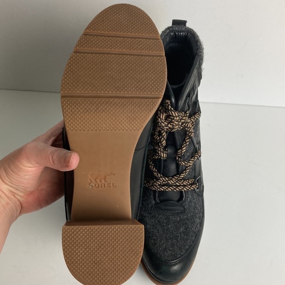 Sorel Blake Waterproof Leather Lace-up Boots Black  NL3306-010 Gorpcore Winter - Picture 11 of 16